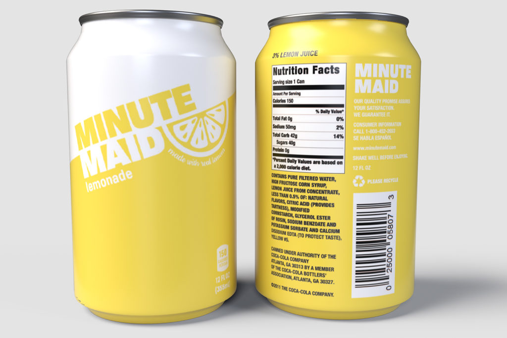 Minute Maid Lemonade Packaging Design Sarah Kupniewski